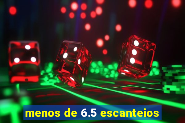 menos de 6.5 escanteios